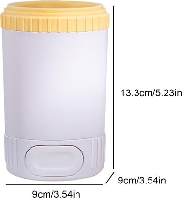 Миска для миття лап собак, очищувач лап | Миска для очищення лап собак - миска-мийка для брудних лап домашніх тварин, силіконовий пристрій для догляду за лапами маленьких, середніх та великих собак (жовтий)