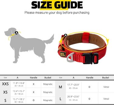 Нашийник Comfort Collar для великих собак, м'яка теляча шкіра, з підкладкою, світловідбиваючий, металева пряжка, зручна ручка, розмір S, неоново-жовтий