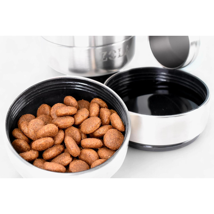 3-в-1 пляшка для собак з мискою та відсіком для ласощів, 1 л, Babyrosa | Без BPA, ізольована, для прогулянок