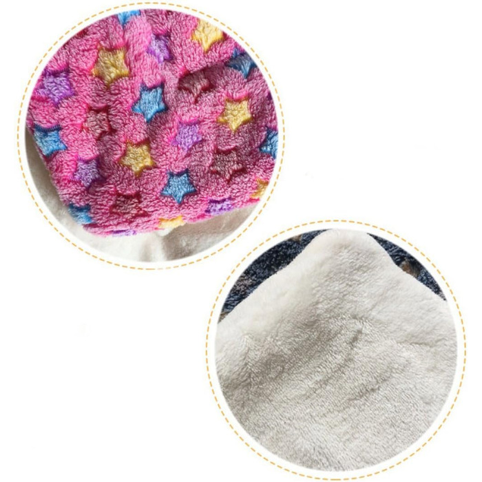 М'яка літня килимок для тварин, ковдра для собак та котів, рожевий зірка 74x100 см, 3 см