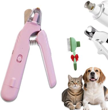 Кліщі для обрізання кігтів тварин з підсвічуванням Le-Licht 2-в-1, для котів та собак