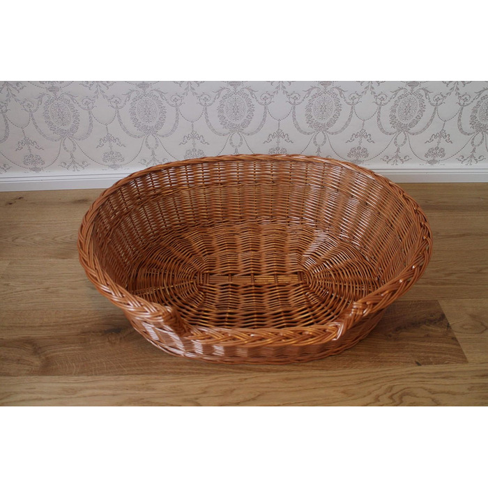 Ліжко для собак Marcus з входом з лози та подушкою, корзина для собак, ліжко для котів, корзинка для собак