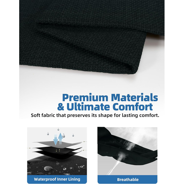 Крісло-ліжко для собак Sytopia XXL, водонепроникне, кошик, 59 кг, для великих собак, для дому та вулиці, 127 см (Чорний)