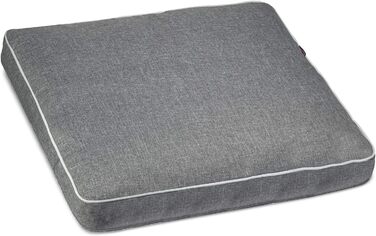 Крісло-ліжко для собак середніх порід | М'яке ліжко з memory foam | Легко миється | Сірий колір, 50 x 65 см