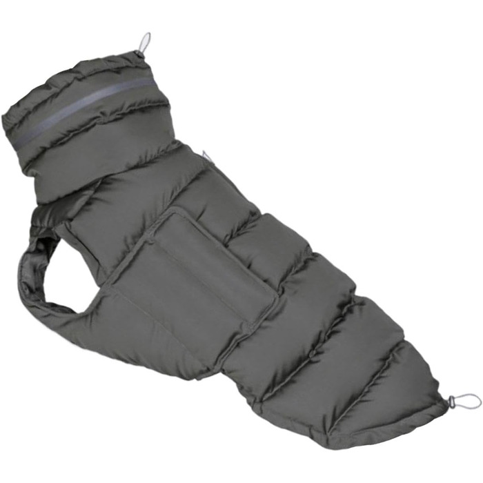 Зимовий одяг для собак: тепла куртка, жилет, одяг для великих собак, сірий колір