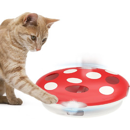 Інтерактивна іграшка для котів Namsan з інфрачервоним сенсором, USB-C зарядка, тиха, електрична - зелений (червоний)