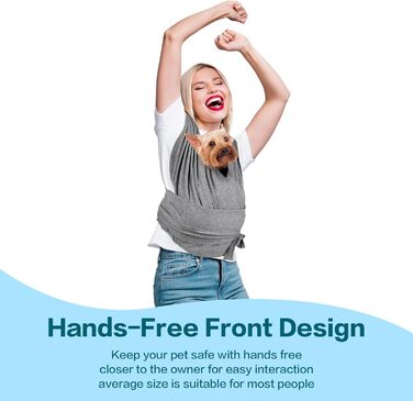 Сумка-переноска для собак, рюкзак для собак маленьких порід, сірий, 0-6,8 кг