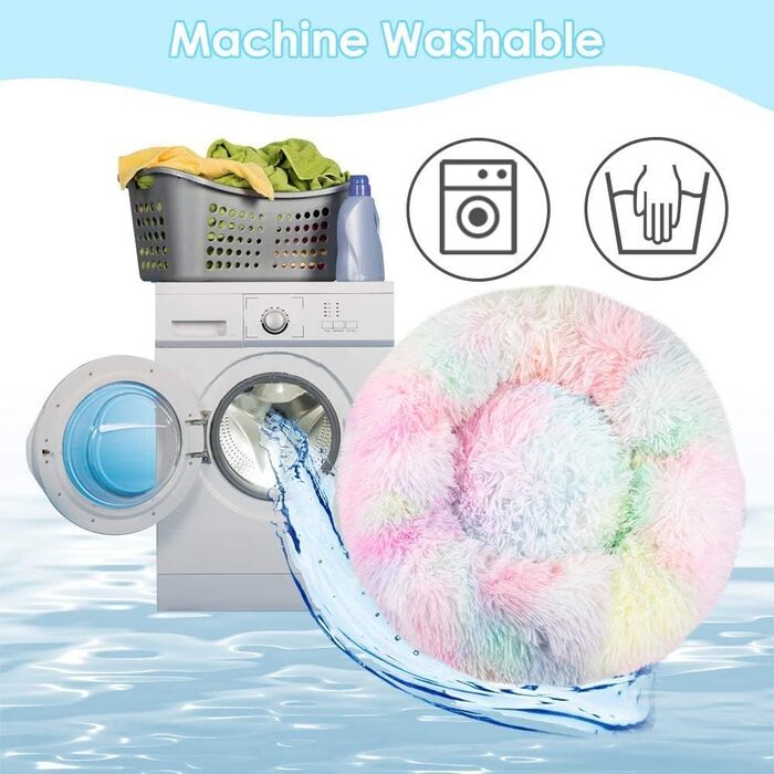 Крісло-лежанка для собак та кошенят, м'яке, пухнасте, Donut, L (Райдуга, 100 см)