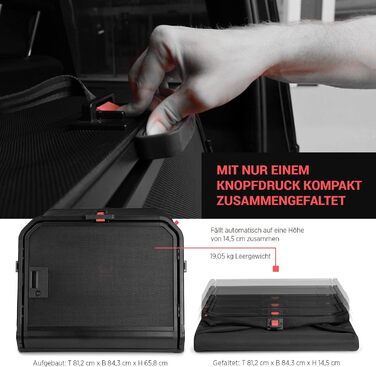 Транспортна переноска для собак 1one1 Origami Medium | Алюмінієва переноска для автомобіля | Складана переноска для собак з тестуванням на аварійність | Переноска для собак з алюмінію та текстилю (Large - до 50 кг)