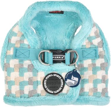 Шлея Puppia Arden Harness B для малих і середніх собак, регульована, комфортна, аква, розмір L