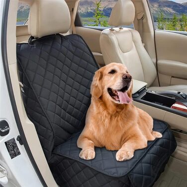 Чохол на автокрісло для домашніх тварин JNNJ, водонепроникний, підходить для всіх авто та SUV (чорний)