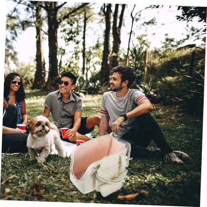 Складана переноска для тварин Levemolo з міцного канвасу з кишенею. Переноска для собак та котів для подорожей та активного відпочинку.