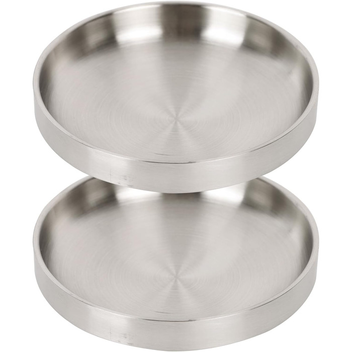 Миски для котів Lollanda Katzennapf Flach: 2 шт., нержавіюча сталь, 304, стійкі до перекидання, легко миються