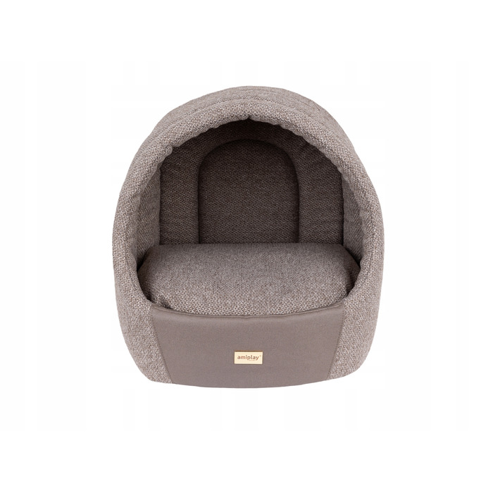 Лежанка для собак Amiplay Milano Buda овальна, бежева, розмір M
