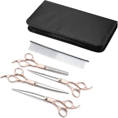 Набір ножиць для витончення шерсті собак Geib (22 шт.) - професійний набір для грумінгу