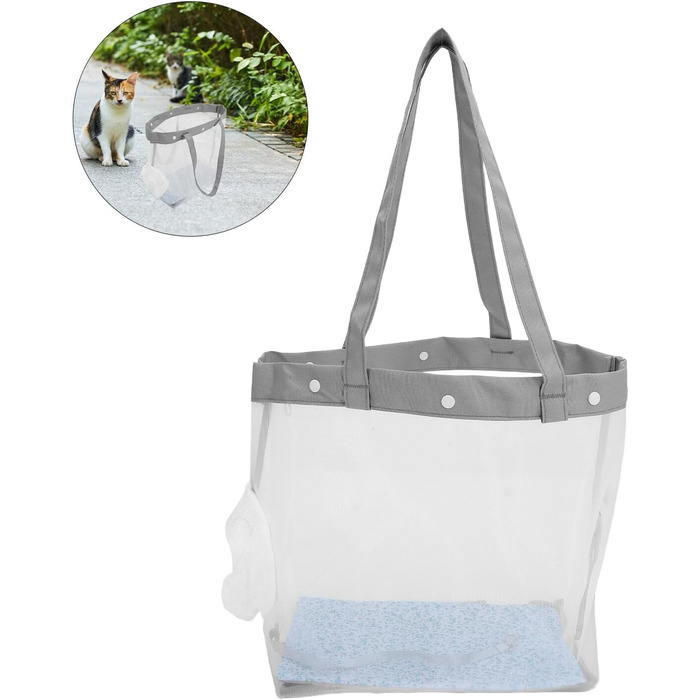 Транспортна сумка для котів та собак ORFOFE з дихаючого сіткоподібного матеріалу, 35x32x18 см, легка та портативна