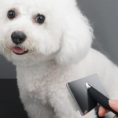 Гребінець для собак та котів: металевий масажний гребінець для вичісування підшерстка | Інструмент для грумінгу