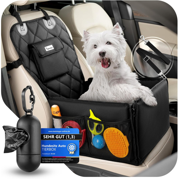 Автокрісло для собак з дозатором відходів - автокрісло для маленьких собак | Зручне та безпечне