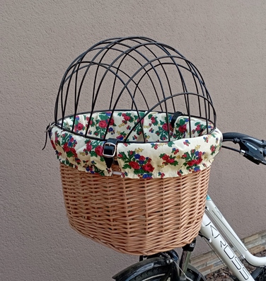 Плетений кошик для велосипеда, коричневий, розмір L