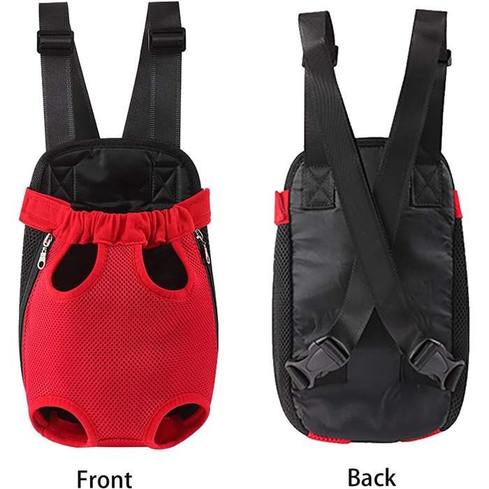 Рюкзак для собак 0.5-2.5 кг, переноска для тварин на плечі, для кемпінгу та подорожей, підходить для собак, котів та кроликів (Бежевий, S)