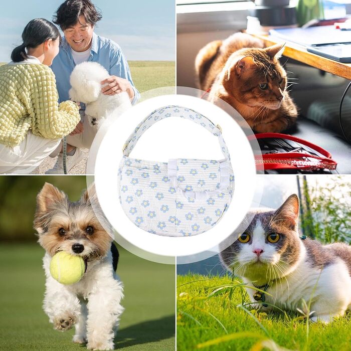 Транспортна сумка для собак - маленька переноска для тварин з ременем, легка переноска з кріпленням для безпеки під час подорожей, прогулянок та екскурсій