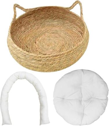 Кігтеточка-гніздо для котів Obelunrp, 43 см, круг, з м'яким подушкою, стійка до подряпин, для дому, для кошенят та великих котів