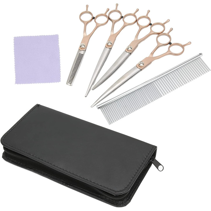 Набір для догляду за собаками: гребінець, тример, ножиці для собак, котів, кроликів, хом'яків. 17,8 см