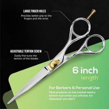 Набір професійних ножиць для стрижки волосся Suvorna 5.5 дюймів (2 шт.) - ножиці для фрізурів, барберські ножиці, ножиці для проріджування