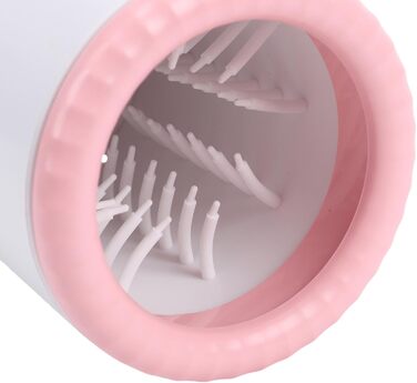 Автоматичний очищувач лап для собак BAOFUYA, рожевий. Очищувач бруду з лап для собак та котів.