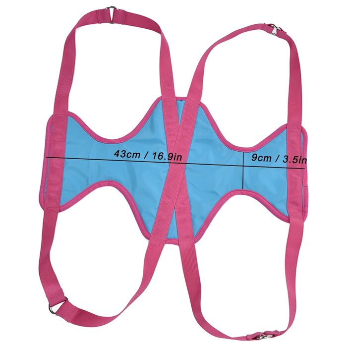 Крісло-гамак для грумінгу домашніх тварин Baxnore Premium, асистент по догляду за собаками, для стрижки кігтів, чищення зубів, догляду за вухами, дихаючий поліестер з фіксуючими ременями (M 35 x 27 x 20 см)