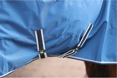 Водонепроникна поводовкова накидка для коней Marengos by Bucas Freedom Turnout 600D з підкладкою та перехресними ременями, Navy/Beige, 155 см