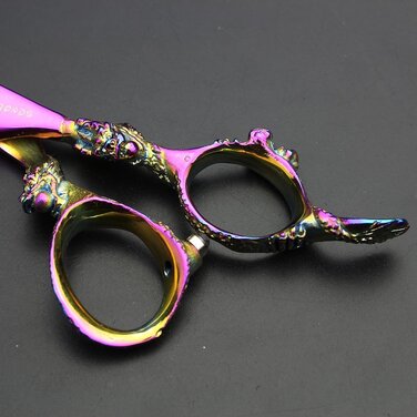 Набір професійних ножиць для стрижки та вирівнювання волосся Titan, 14 см або 15.2 см, у подарунковій коробці (6 шт.)