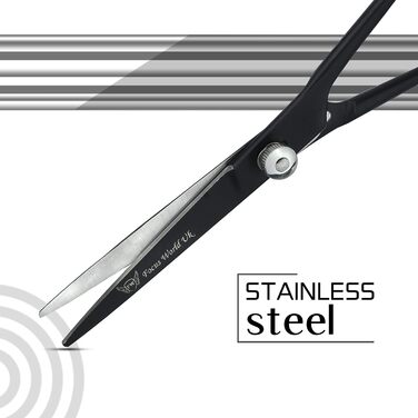 Професійні ножиці для перукарів Focus World 6.5 дюймів - японська сталь, чорний колір, для чоловіків та жінок