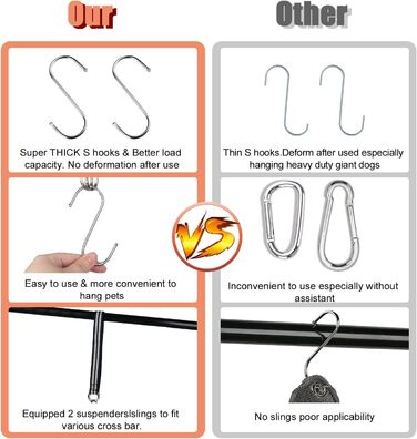 Набір для догляду за тваринами: лежанка-гамак, інструмент для стрижки кігтів, нашийник для грумінгу, фіксатор, петля для грумінгу, дихаюча сумка для тварин, помічник для маленьких тварин, догляд за кігтями (чорний, 5 шт.)