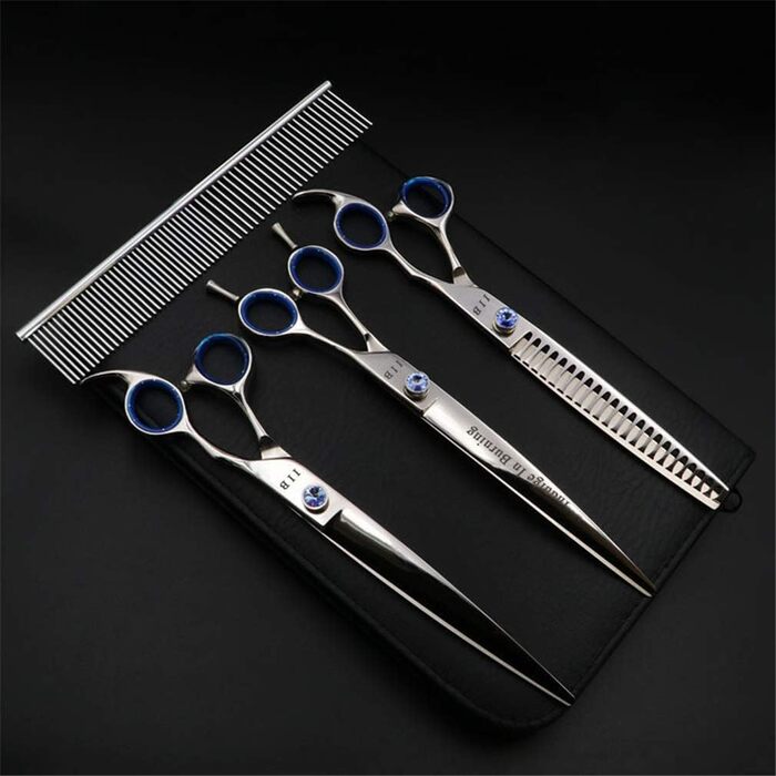 Набір для грумінгу тварин: ножиці для собак, котів, щітка, нержавіюча сталь, 8.0 дюймів