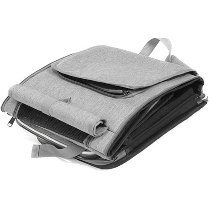 Клітка-переноска для тварин на велосипед Asixxsix, розширювана, складна, для собак та котів до 8 кг (сіра)