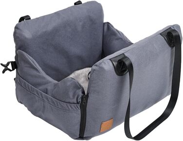 Автокрісло для собак - переноска для маленьких собак, з кишенями, поводок, знімне автоліжко для заднього та переднього сидіння