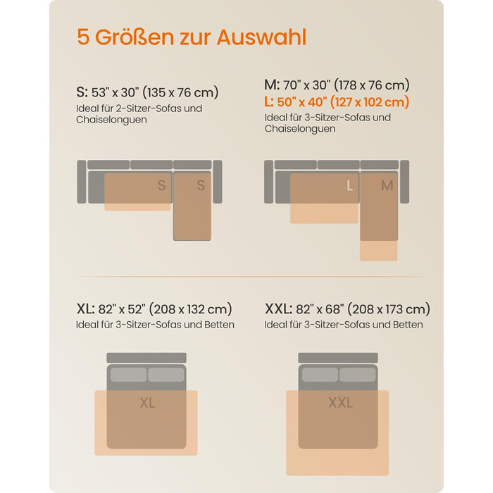 Водонепроникний килимок для собак Feandrea, 135 x 76 см, захист для авто/дивану, машинне прання, антиковзаюча підкладка, стеганий дизайн, сірий (PPB024GD01)
