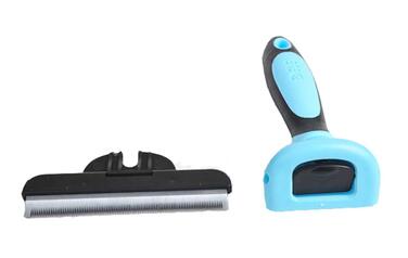 Щітка для догляду за тваринами, видалення шерсті, велика для котів, собак, кроликів, професійний інструмент, блакитна