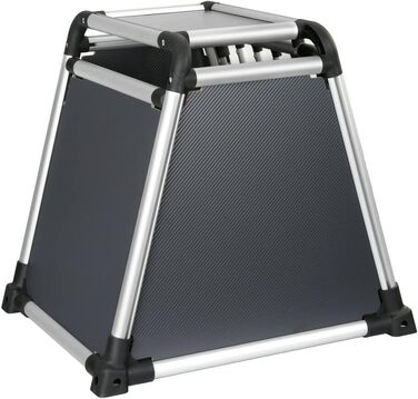 Транспортний бокс для тварин LAMPA 60501: алюмінієвий, розмір 60x50x55 см, тканинна підкладка