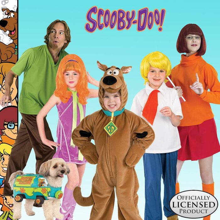 Костюм для собак Rubie's Scooby Doo Mystery Machine, розмір XL (довжина спини до хвоста 56 см, обхват грудей 51 см), для Хелловіну (рожевий)