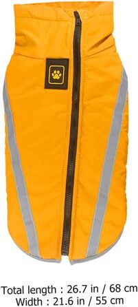 Жовтий дощовик для цуценят Hohopeti з міцного матеріалу, з підкладкою, для прогулянок у дощ