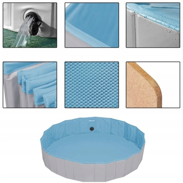 Складальний басейн для собак 100x30 см — зручний пляж для домашніх улюбленців