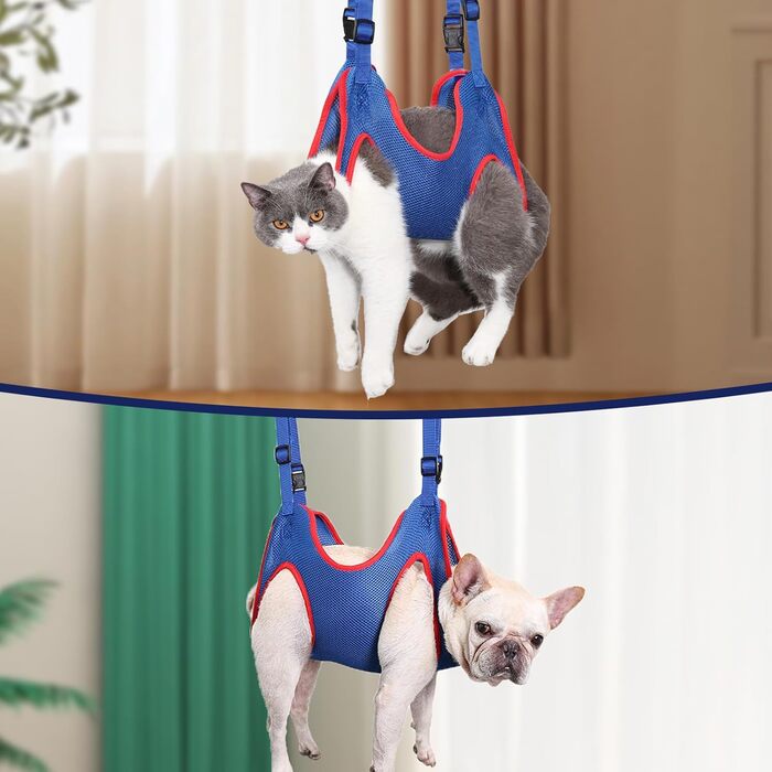 Набір для догляду за собаками та котами WEEVDRIE: шлейка-матрац, шлейка для грумінгу, петля для стрижки нігтів