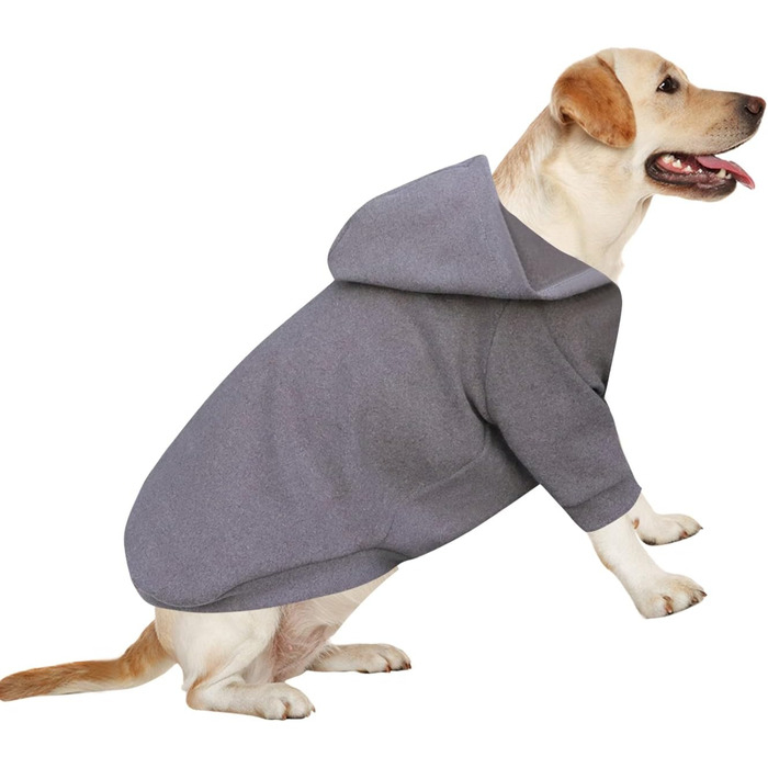 Світшот для великих собак ХуаЛіСіДжі, теплий та легкий, для Лабрадорів, 5XL, сірий+блакитний