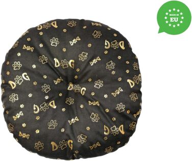 М'який лежак для собак та котів, діаметр 60 см, коричневий колір. Лежанка для собак, котяча лежанка, килимок для тварин. Можливість прання. Ідеально підходить для переносних кліток та лежанок. Діаметр 60 см (40 см, темно-коричневий)