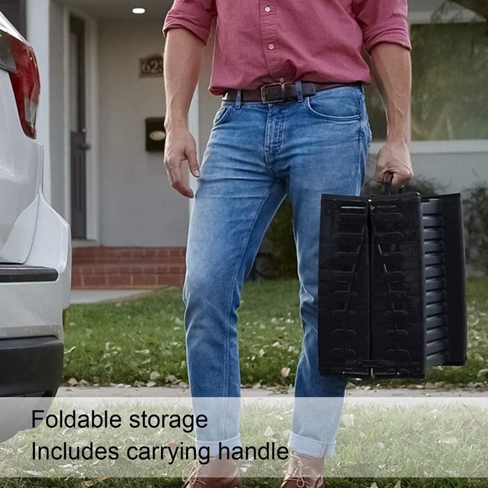 Рампа для собак 160 см, автоскладана, чорна, до 65 кг, для SUV та LKW