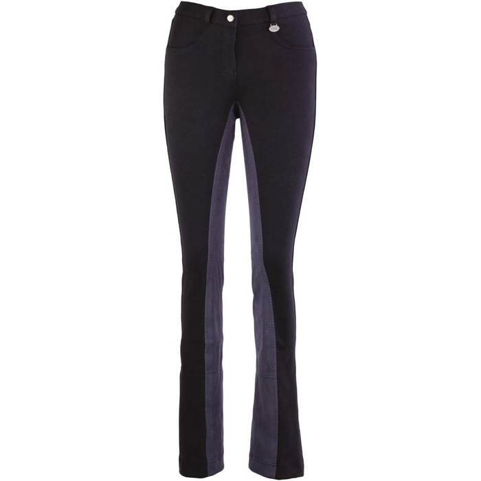 Джoдури жіночі Lazura Vollbesatz для верхової їзди, комфортні, 3 кольори, розмір 46, чорний/темно-сірий