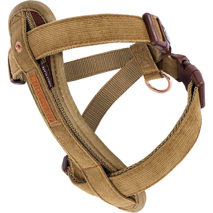 Шлейка EzyDog для собак з кріпленням для автоременю, безпечна, з підкладкою, для маленьких, середніх та великих собак, світловідбиваюча (XL, Чорний) (Double Extra Small, Kordsamt)