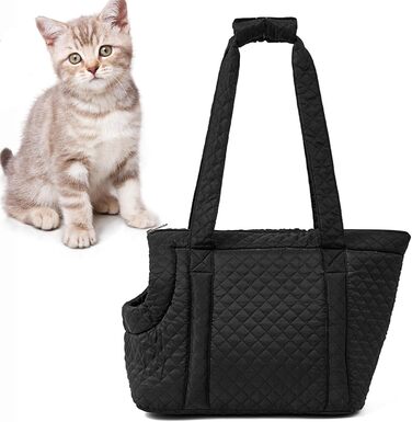 Сумка-переноска для собак та котів чорного кольору | Зручна переноска для маленьких собак, кошенят та цуценят
